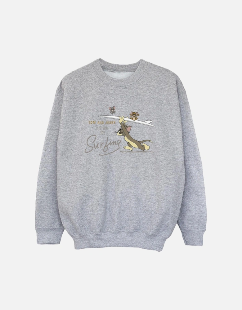 Tom And Jerry Boys It?'s Time For Surfing Sweatshirt