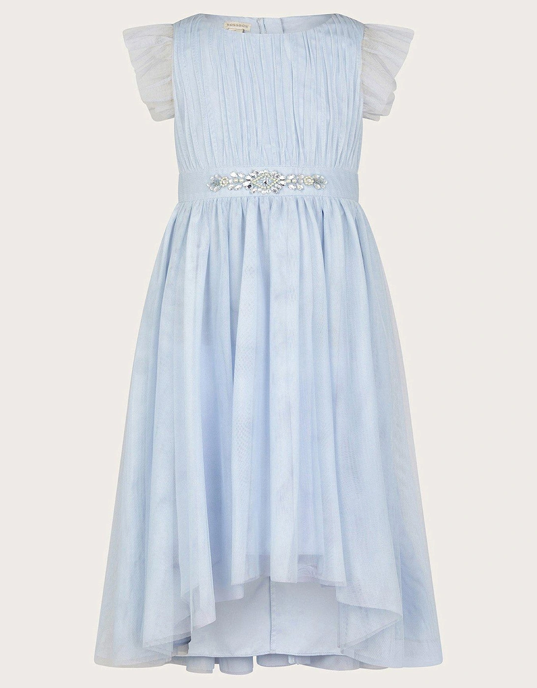 Girls Penelope Belt Dress - Pale Blue, 2 of 1