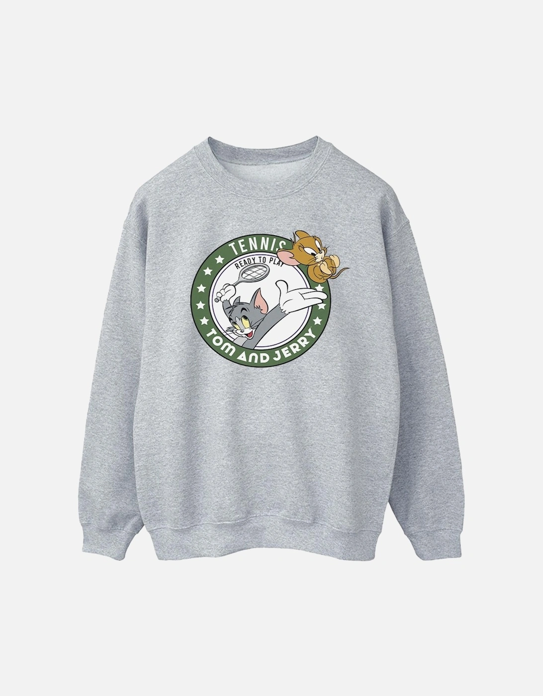 Tom And Jerry Mens Tennis Ready To Play Sweatshirt, 5 of 4