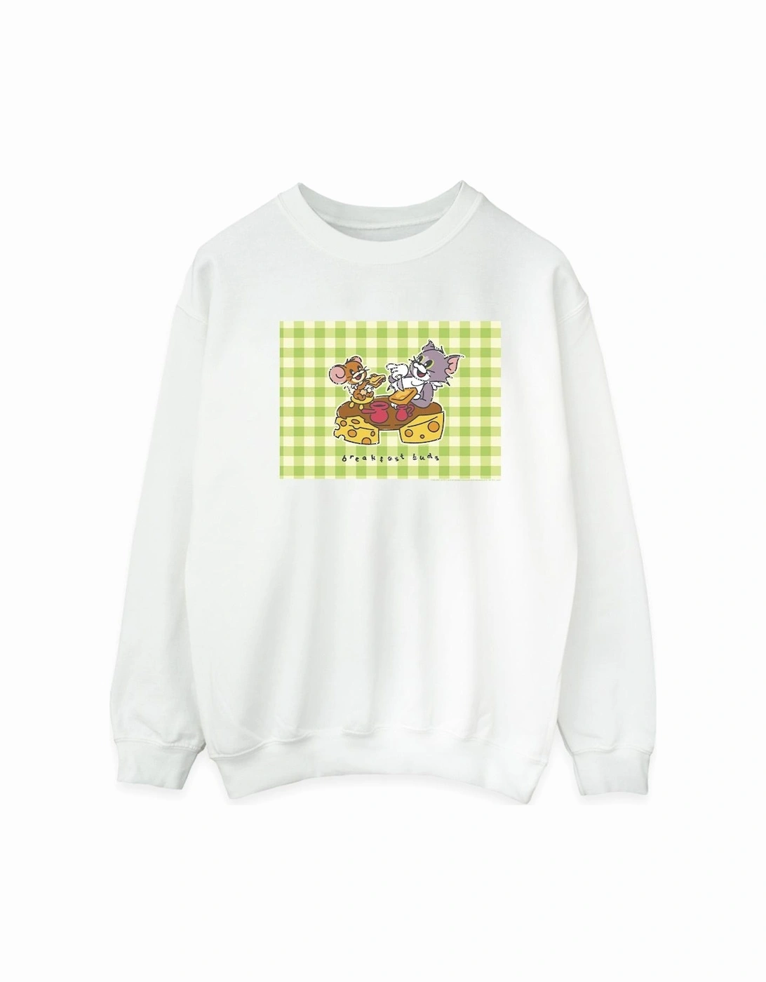 Tom And Jerry Mens Breakfast Buds Sweatshirt, 4 of 3
