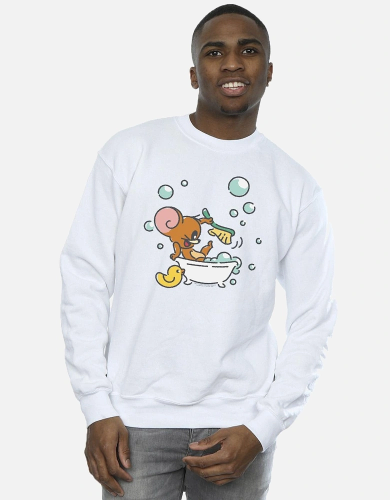 Tom And Jerry Mens Bath Time Sweatshirt