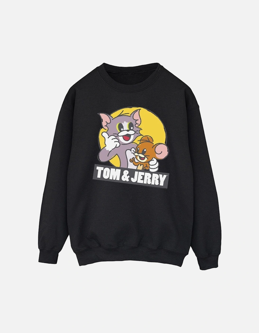 Tom And Jerry Mens Sketch Logo Sweatshirt, 4 of 3
