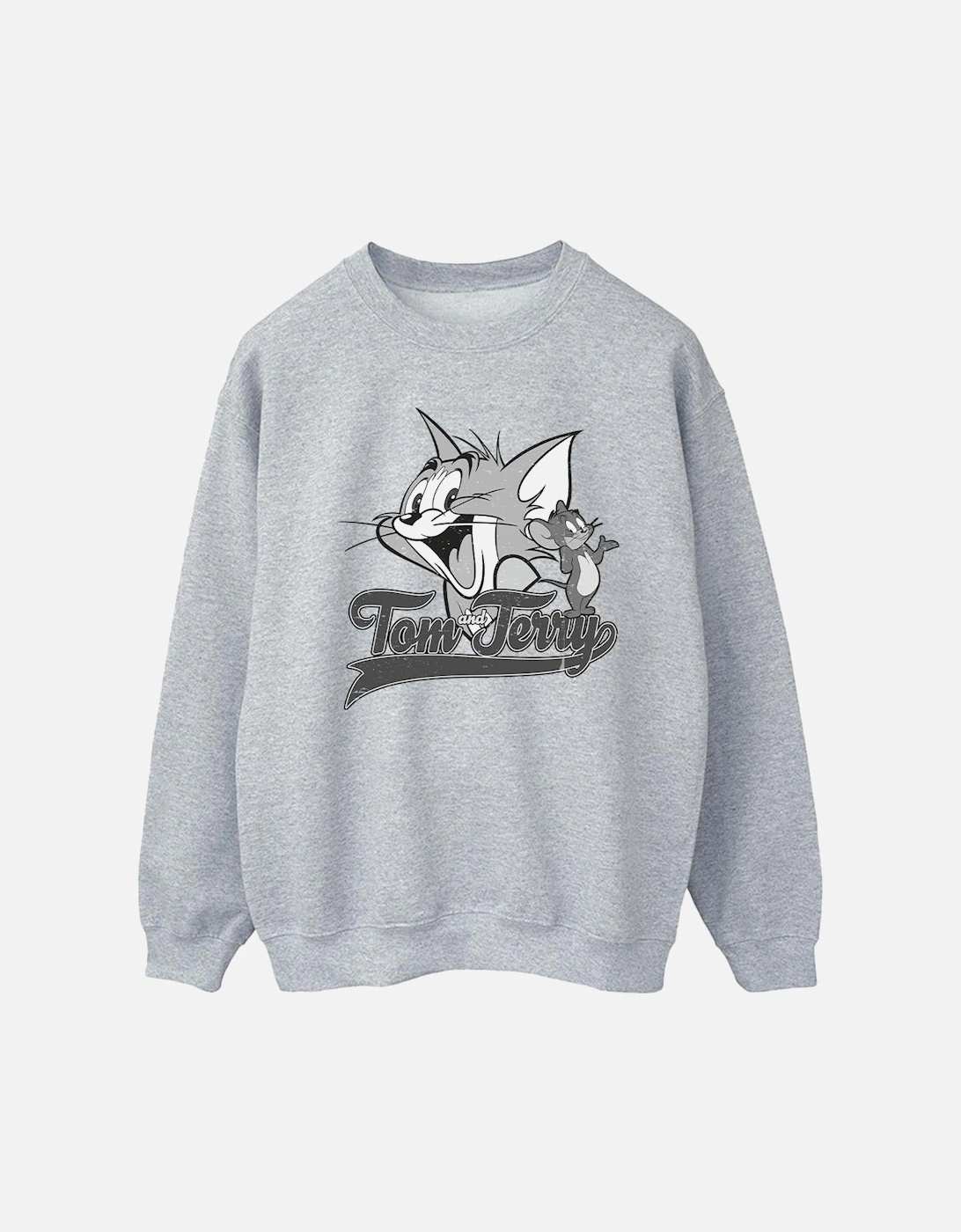 Tom And Jerry Mens Greyscale Square Sweatshirt, 4 of 3