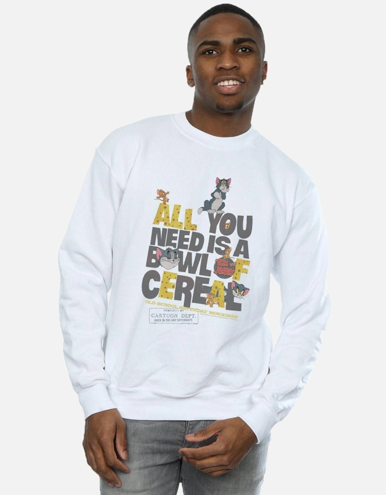Tom And Jerry Mens All You Need Is Sweatshirt