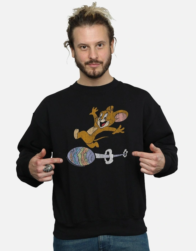 Tom And Jerry Mens Egg Run Sweatshirt
