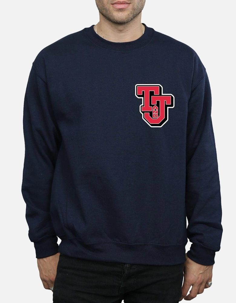 Tom And Jerry Mens Collegiate Logo Sweatshirt