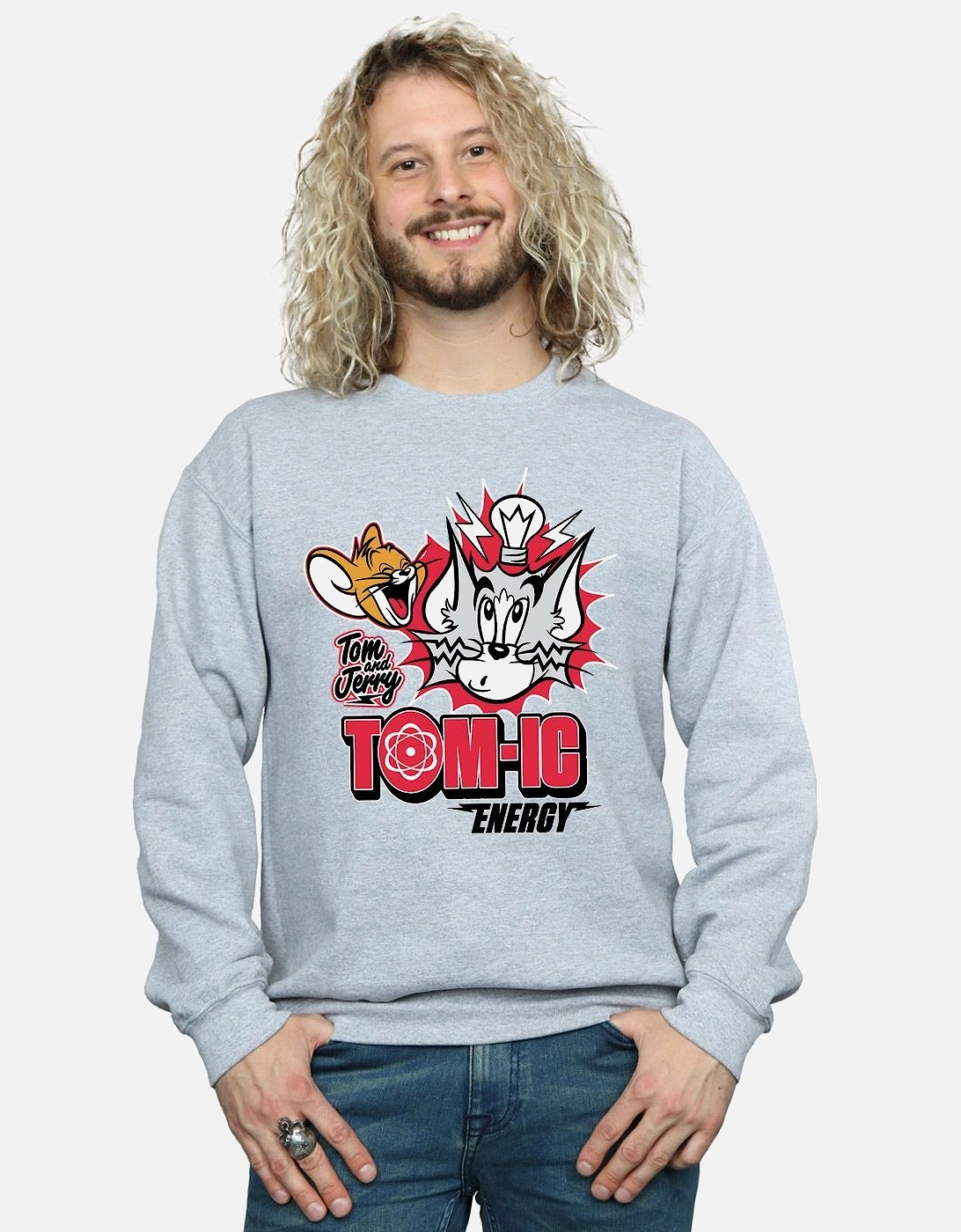 Tom And Jerry Mens Tomic Energy Sweatshirt