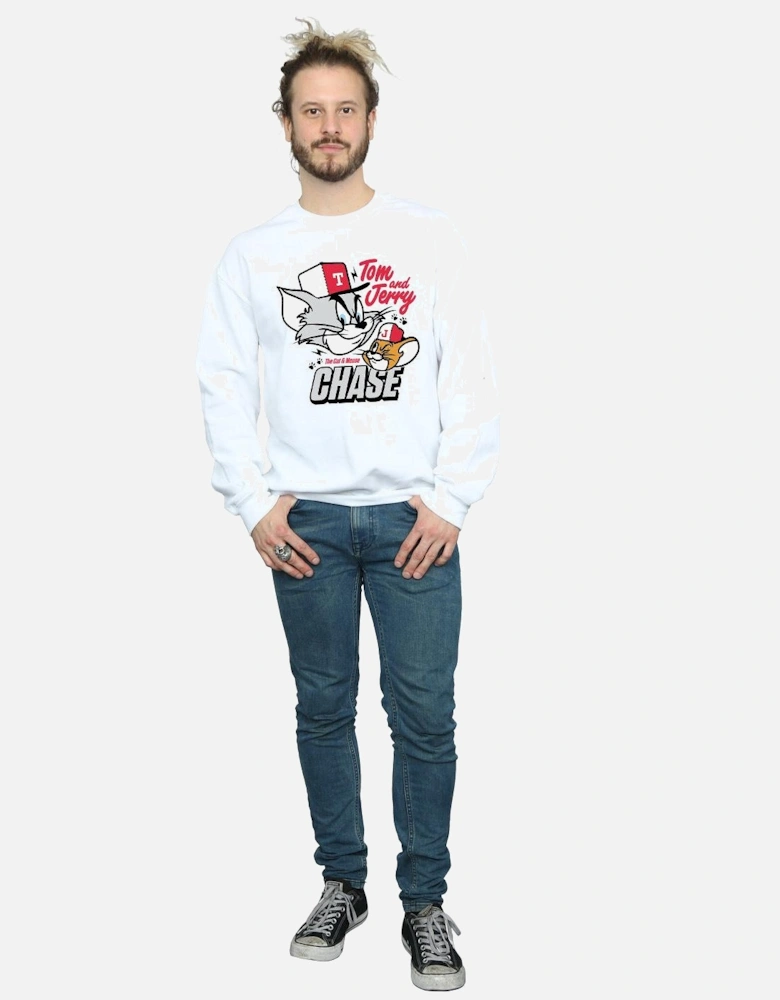 Tom And Jerry Mens Cat & Mouse Chase Sweatshirt