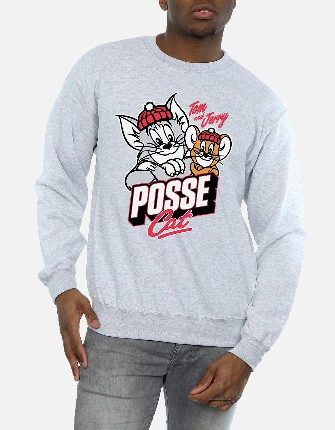 Tom And Jerry Mens Posse Cat Sweatshirt