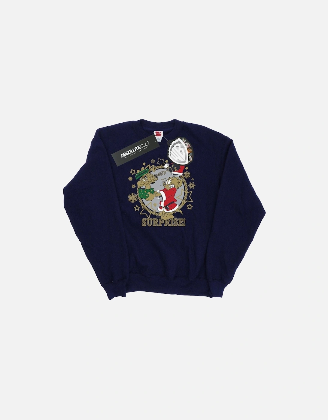 Tom And Jerry Mens Christmas Surprise Sweatshirt, 5 of 4