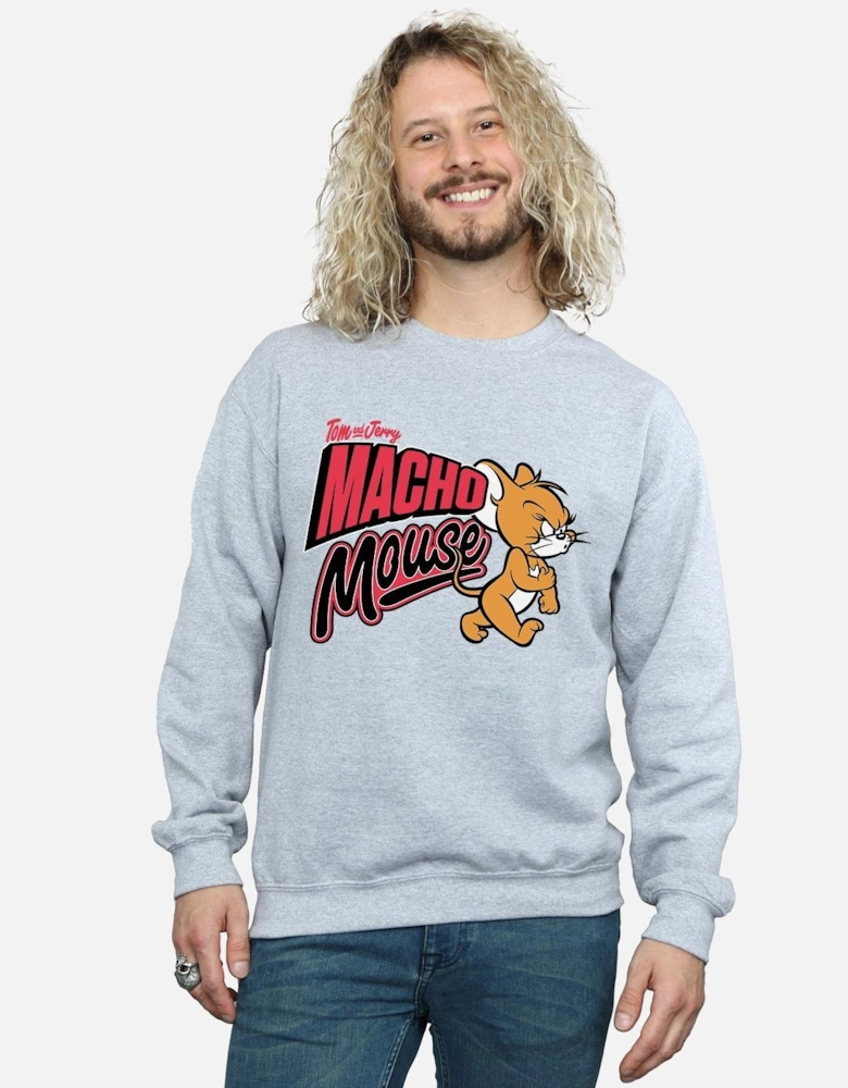 Tom And Jerry Mens Macho Mouse Sweatshirt