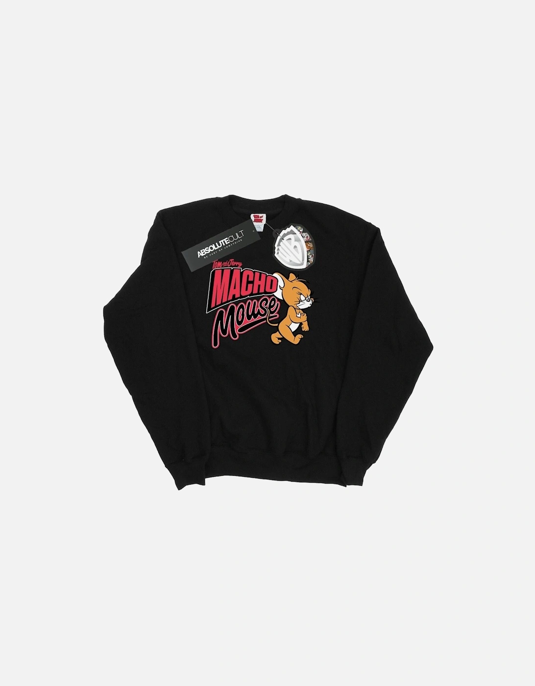 Tom And Jerry Mens Macho Mouse Sweatshirt, 6 of 5