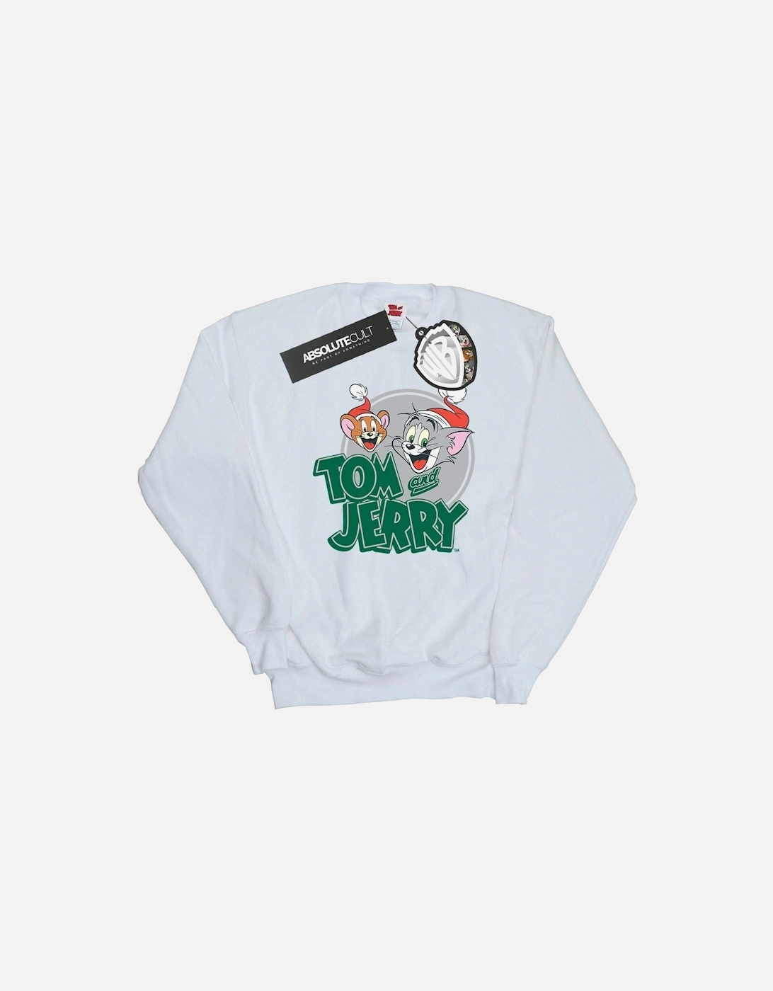 Tom And Jerry Mens Christmas Greetings Sweatshirt, 6 of 5