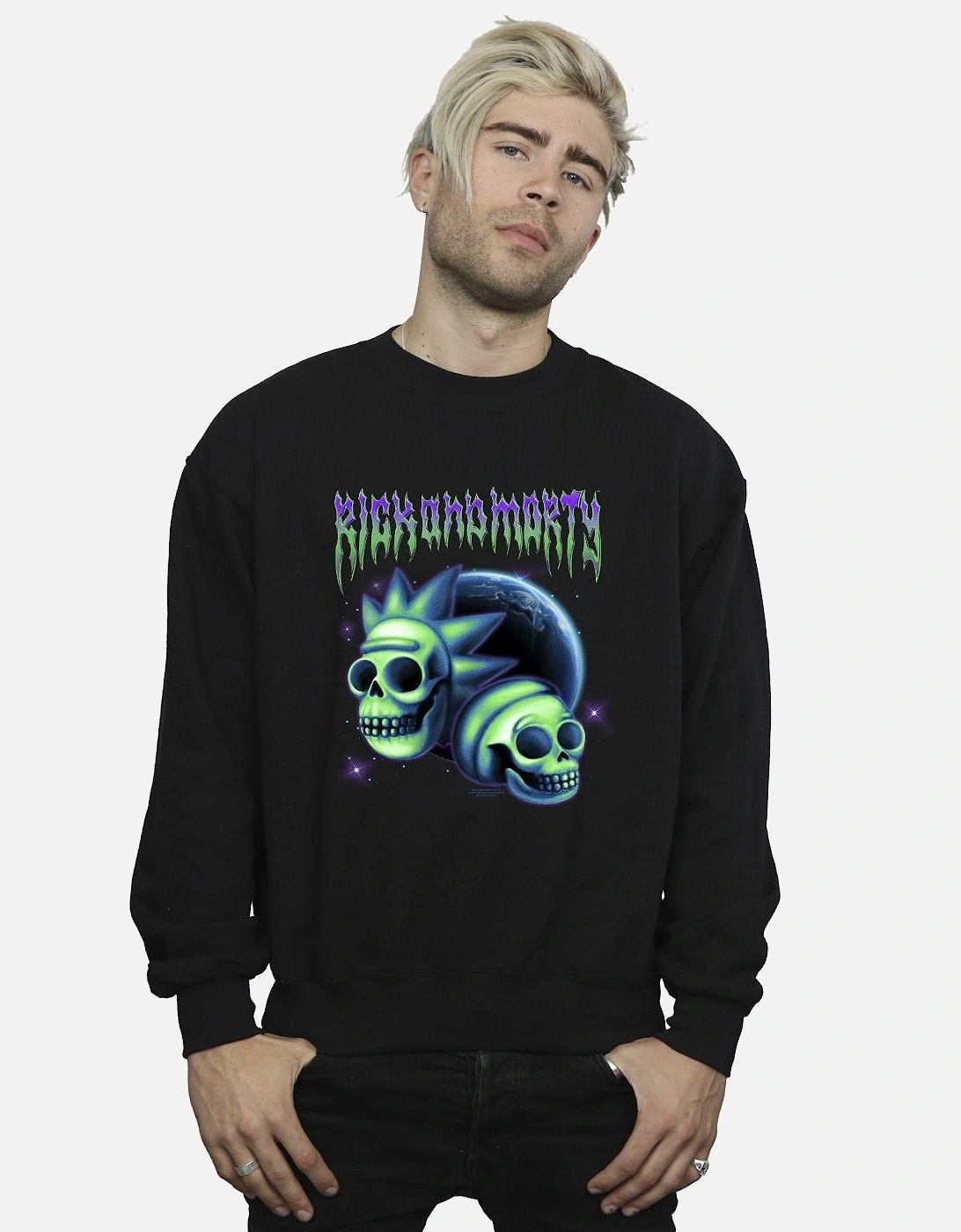 Mens Space Skull Sweatshirt