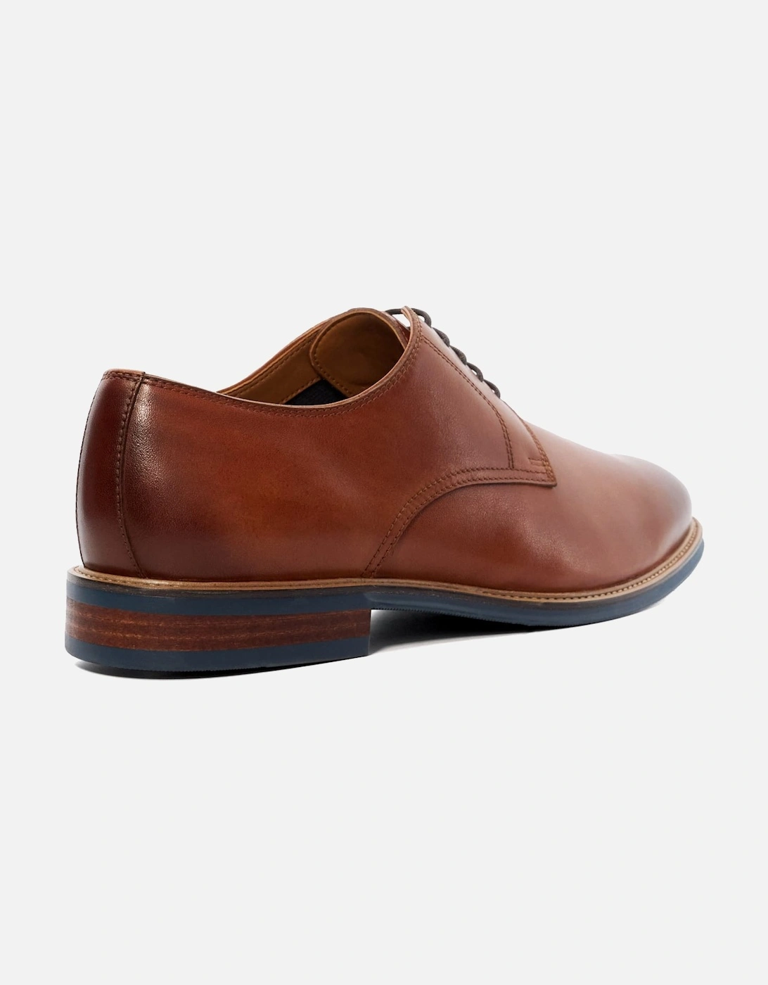 Mens Wide Fit Stanleyy - Natural Wood Sole Gibson Shoes