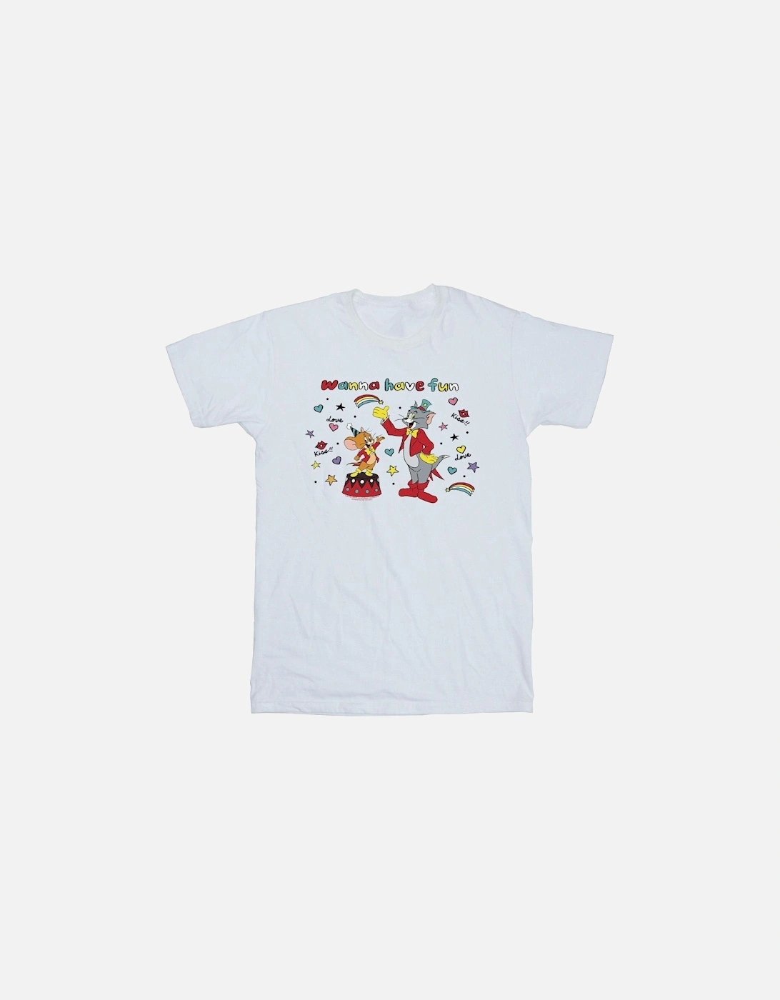 Tom And Jerry Mens Wanna Have Fun T-Shirt, 4 of 3
