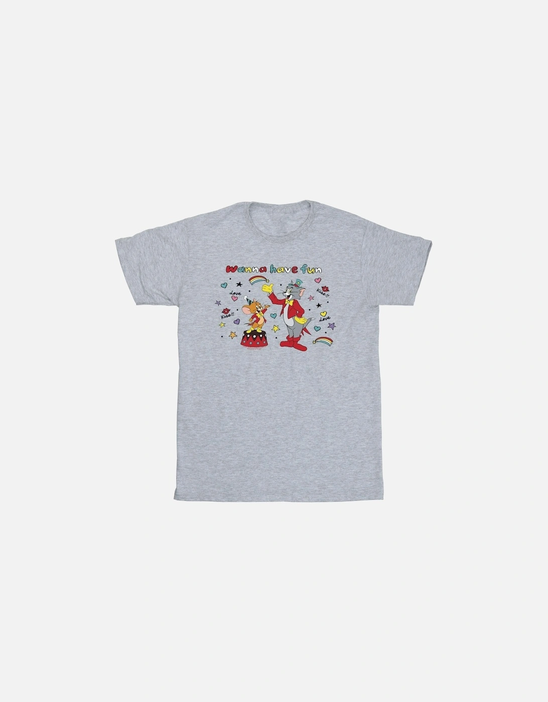 Tom And Jerry Mens Wanna Have Fun T-Shirt, 3 of 2
