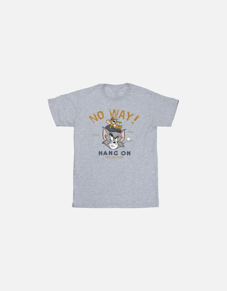 Tom And Jerry Mens Hang On Golf T-Shirt