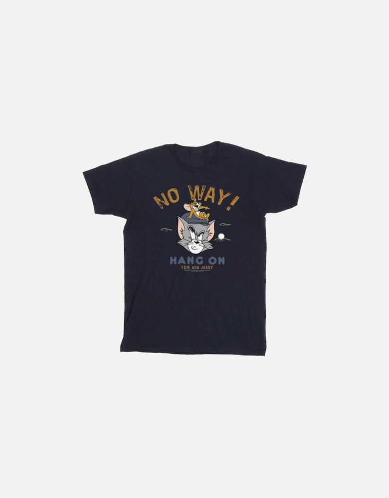 Tom And Jerry Mens Hang On Golf T-Shirt
