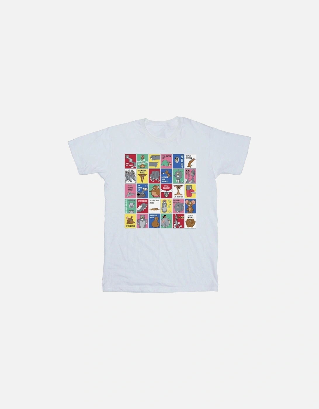 Tom And Jerry Boys Grid Squares T-Shirt, 4 of 3