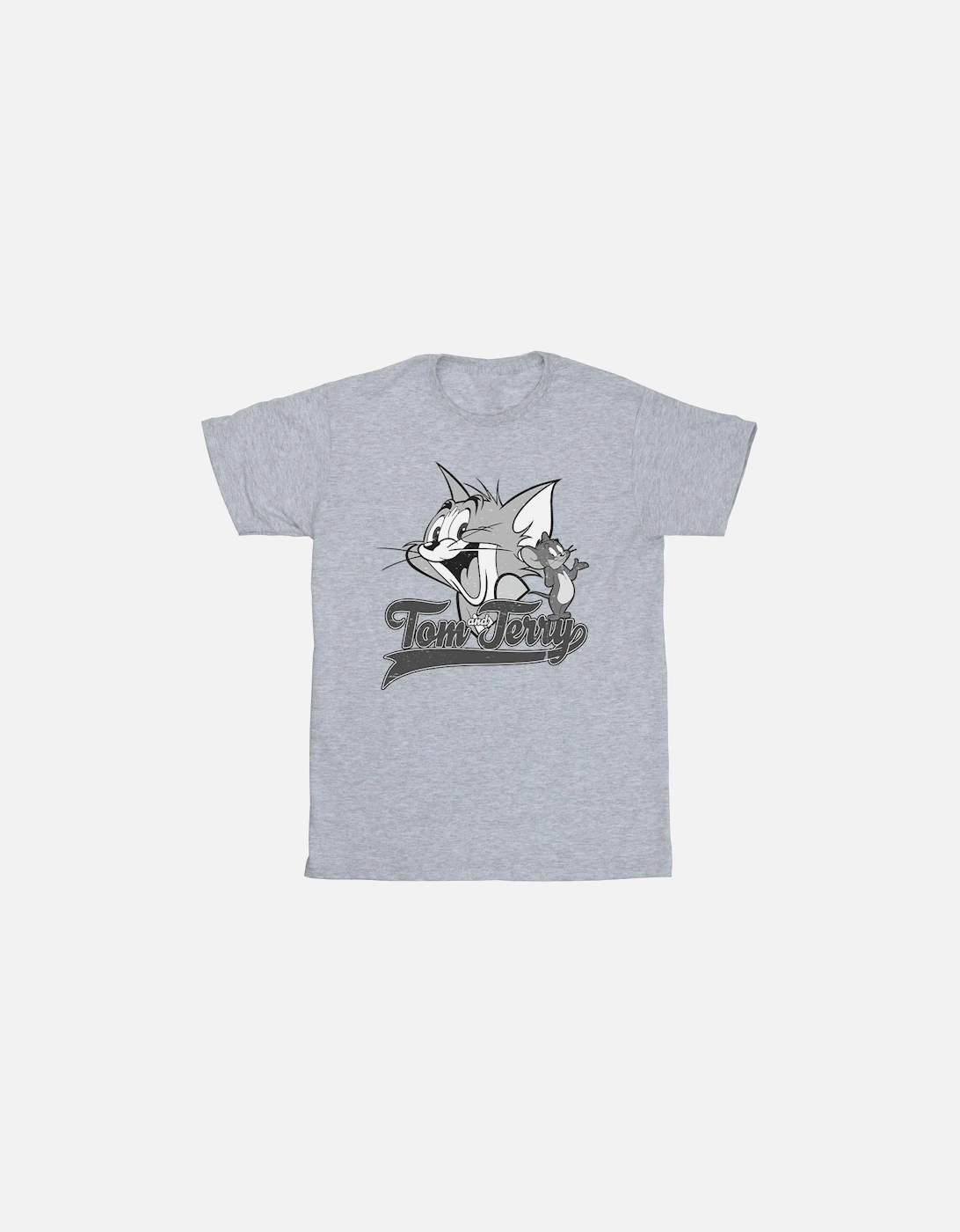 Tom And Jerry Mens Greyscale Square T-Shirt, 3 of 2