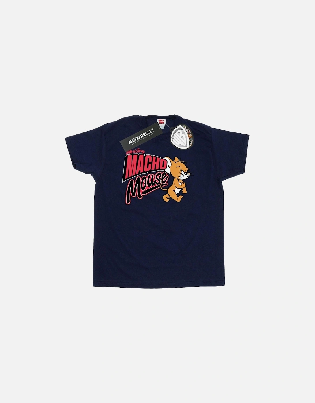 Tom And Jerry Mens Macho Mouse T-Shirt, 5 of 4