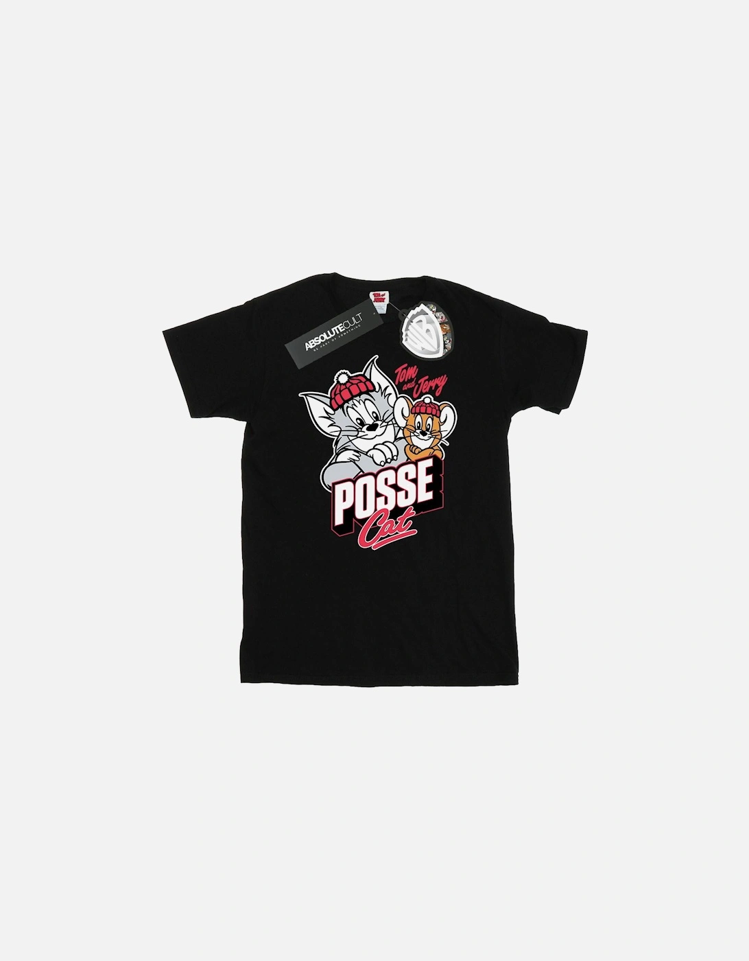 Tom And Jerry Mens Posse Cat T-Shirt, 5 of 4