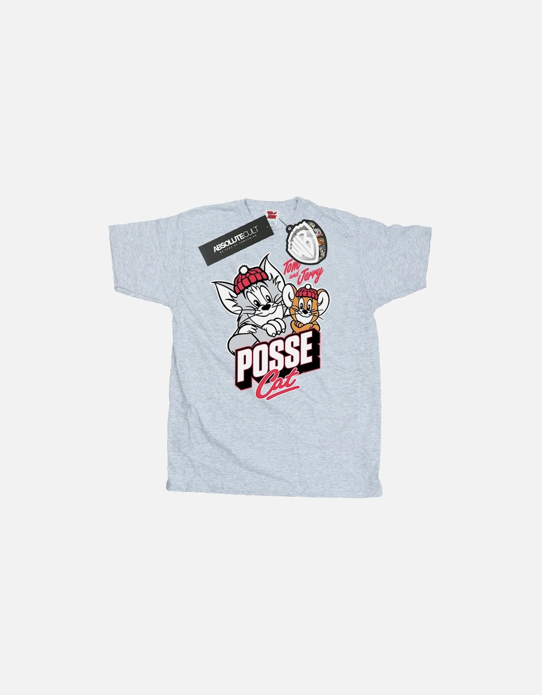 Tom And Jerry Mens Posse Cat T-Shirt, 4 of 3