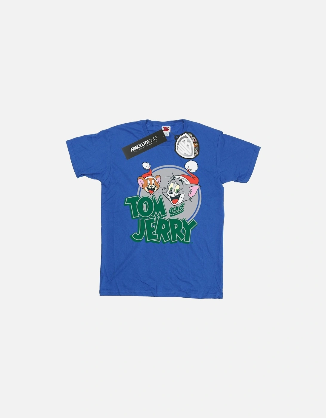 Tom And Jerry Mens Christmas Greetings T-Shirt, 5 of 4
