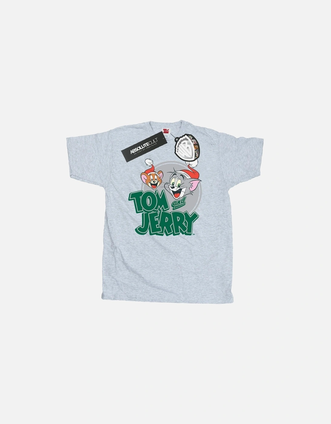 Tom And Jerry Mens Christmas Greetings T-Shirt, 4 of 3