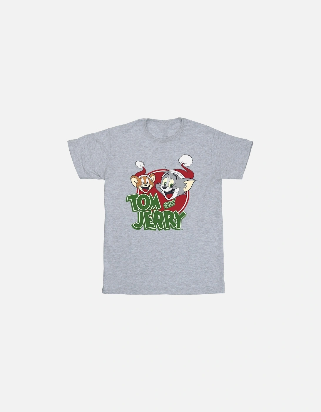 Tom And Jerry Boys Christmas Hat Logo T-Shirt, 4 of 3