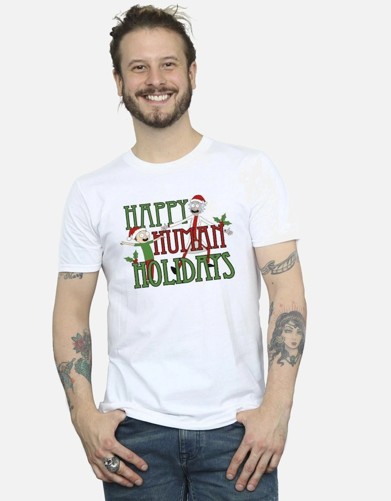 Mens Happy Human Holidays T-Shirt