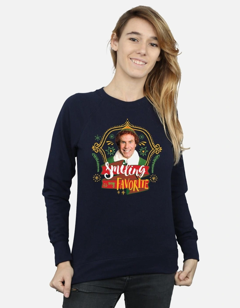 Womens/Ladies Buddy Smiling Sweatshirt