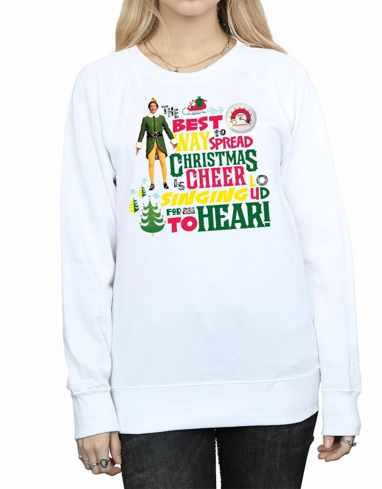 Womens/Ladies Christmas Cheer Sweatshirt