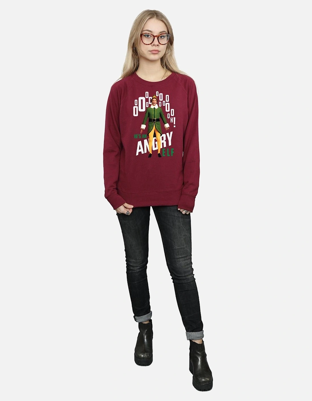 Womens/Ladies Angry Sweatshirt