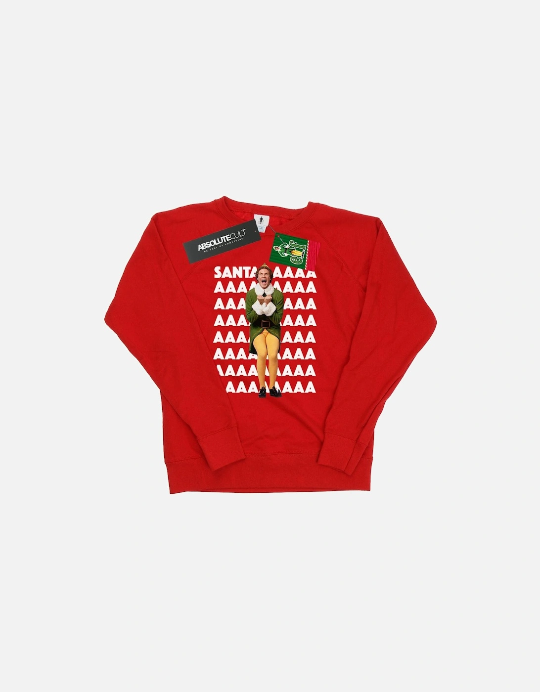 Womens/Ladies Buddy Santa Scream Sweatshirt, 6 of 5