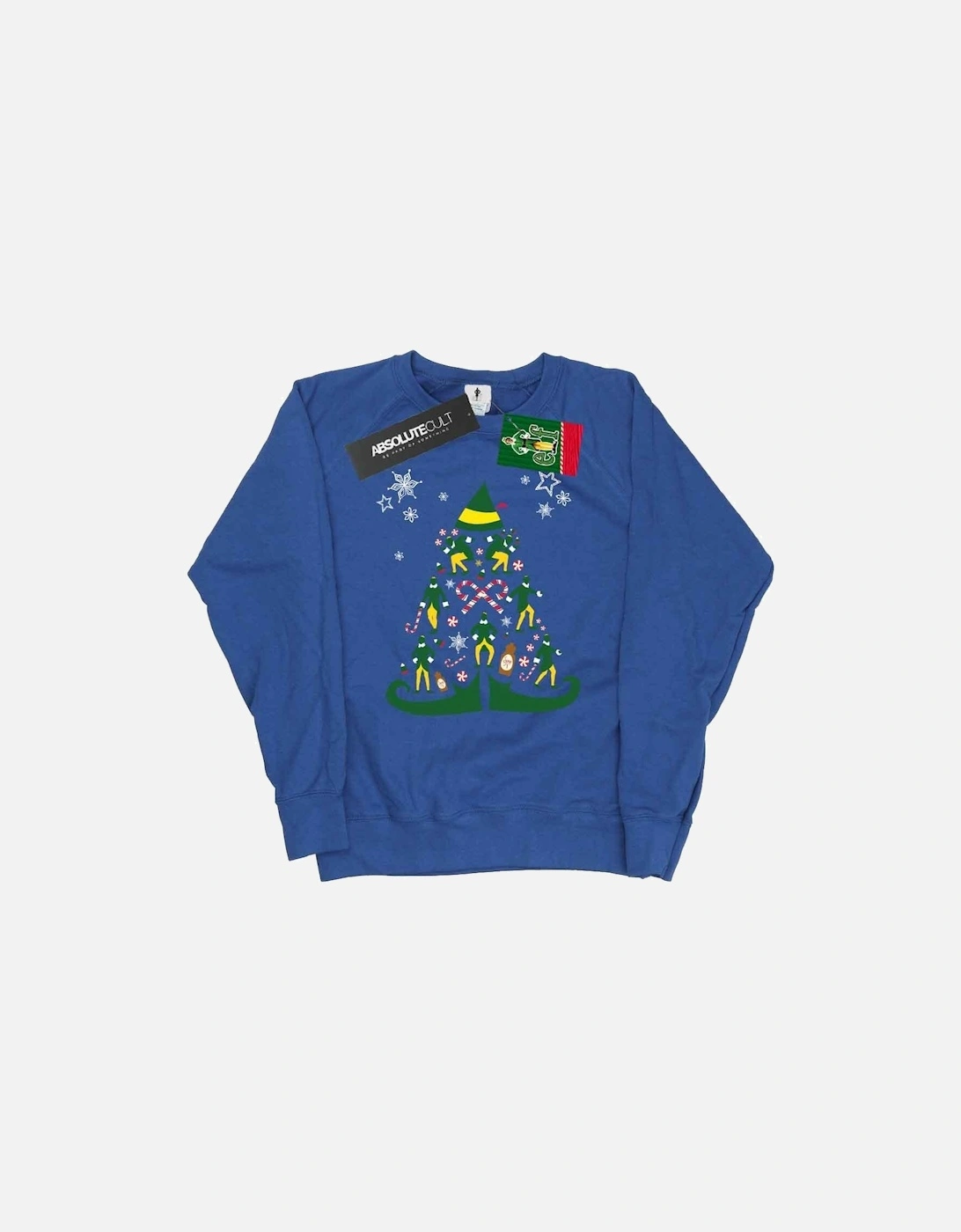 Womens/Ladies Christmas Tree Sweatshirt, 6 of 5