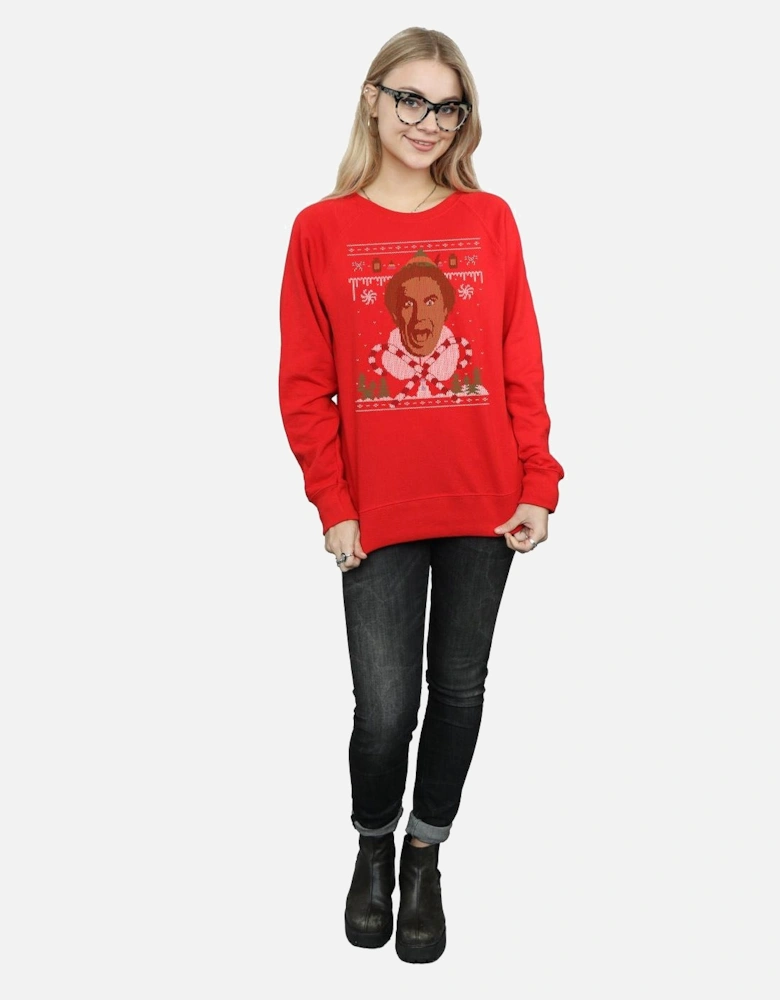 Womens/Ladies Christmas Fair Isle Sweatshirt