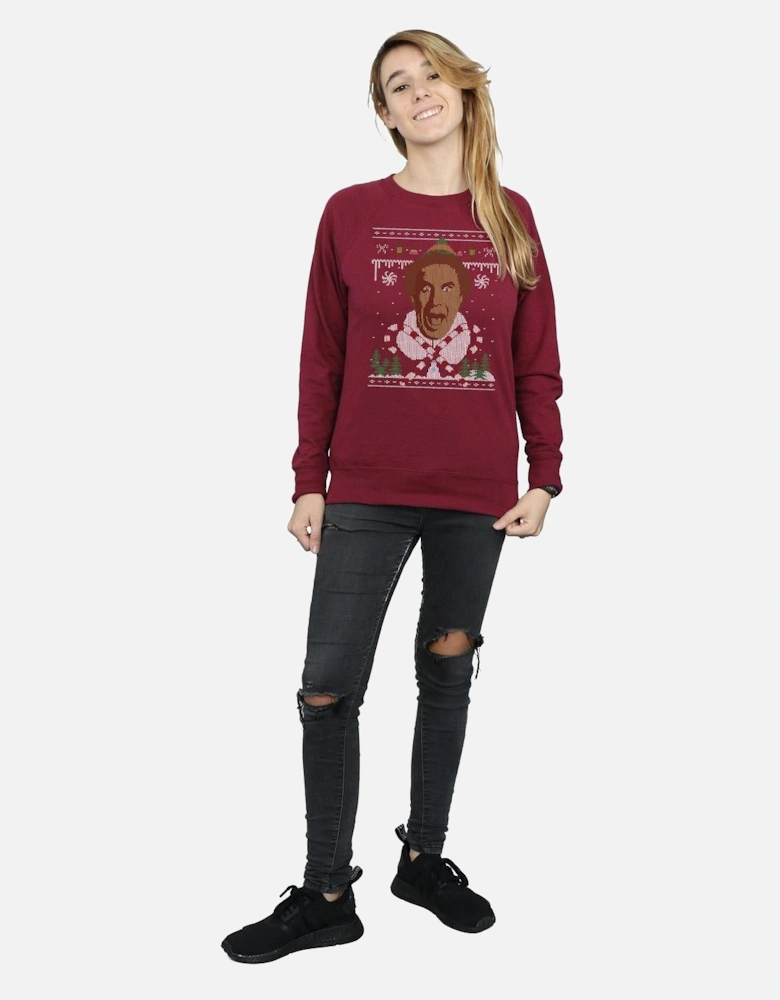 Womens/Ladies Christmas Fair Isle Sweatshirt
