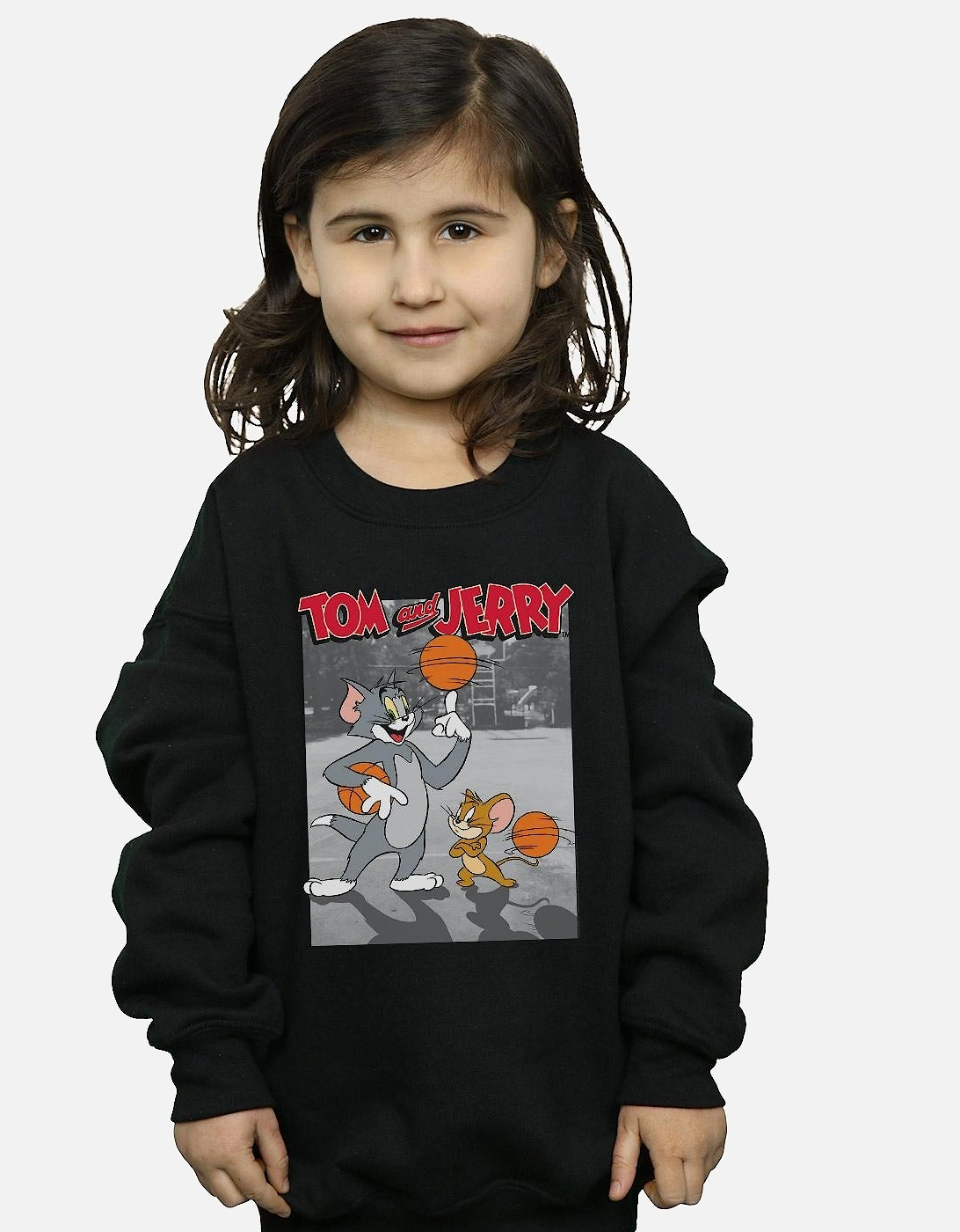 Tom And Jerry Girls Basketball Buddies Sweatshirt