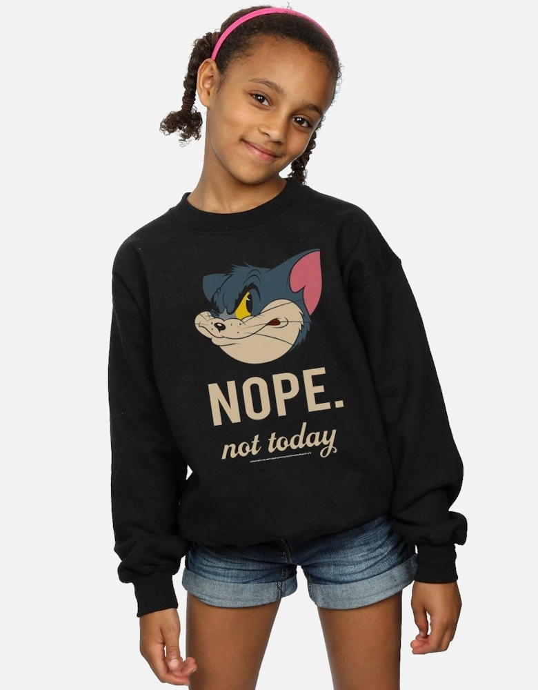 Tom And Jerry Girls Nope Not Today Sweatshirt