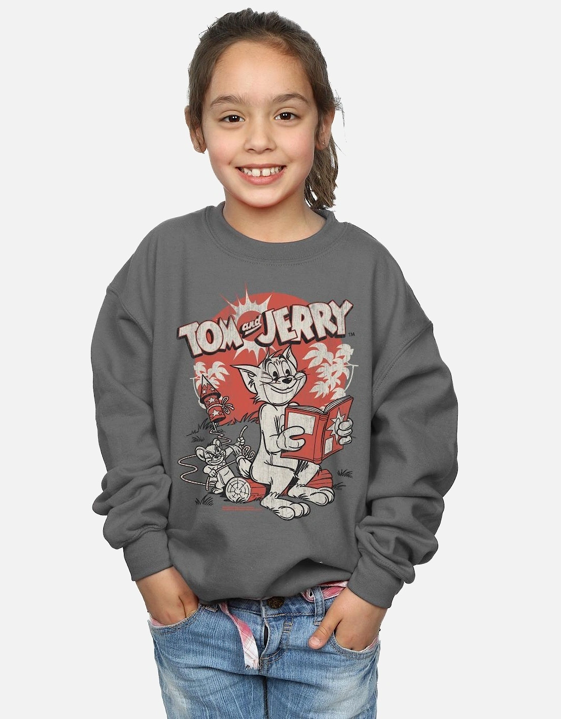 Tom And Jerry Girls Rocket Prank Sweatshirt
