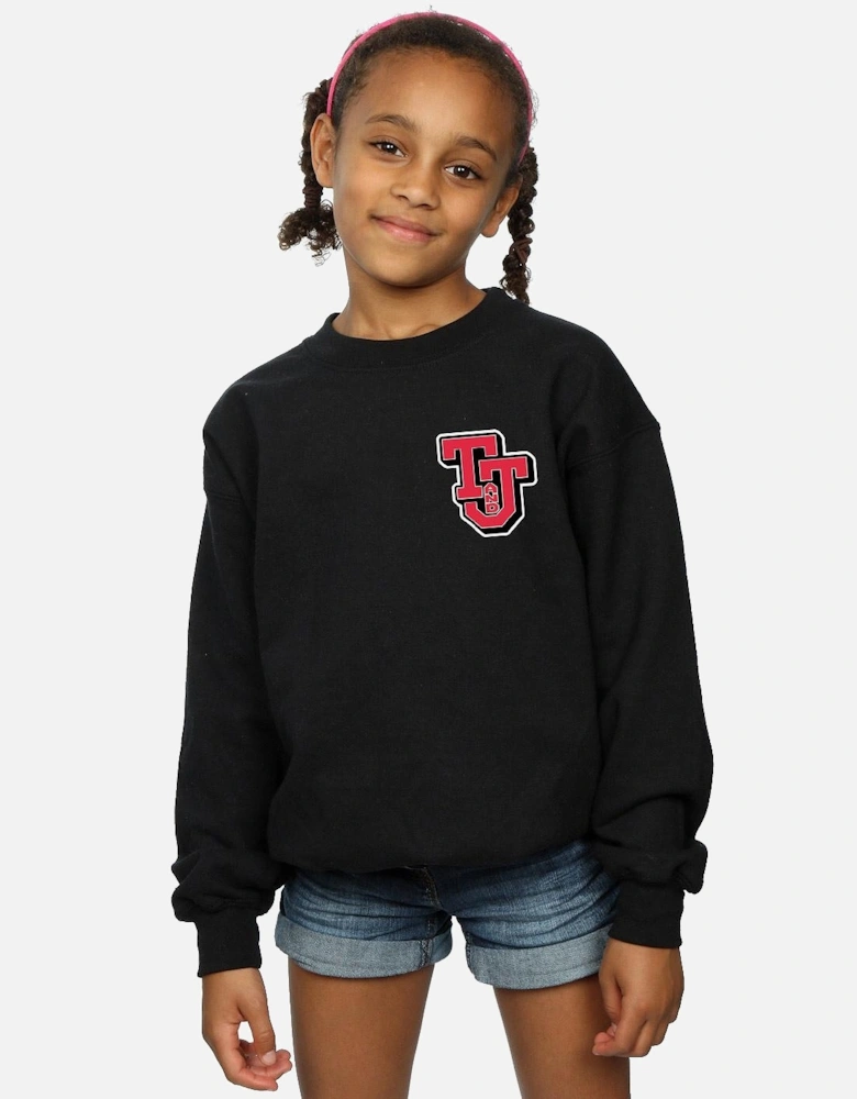 Tom And Jerry Girls Collegiate Logo Sweatshirt