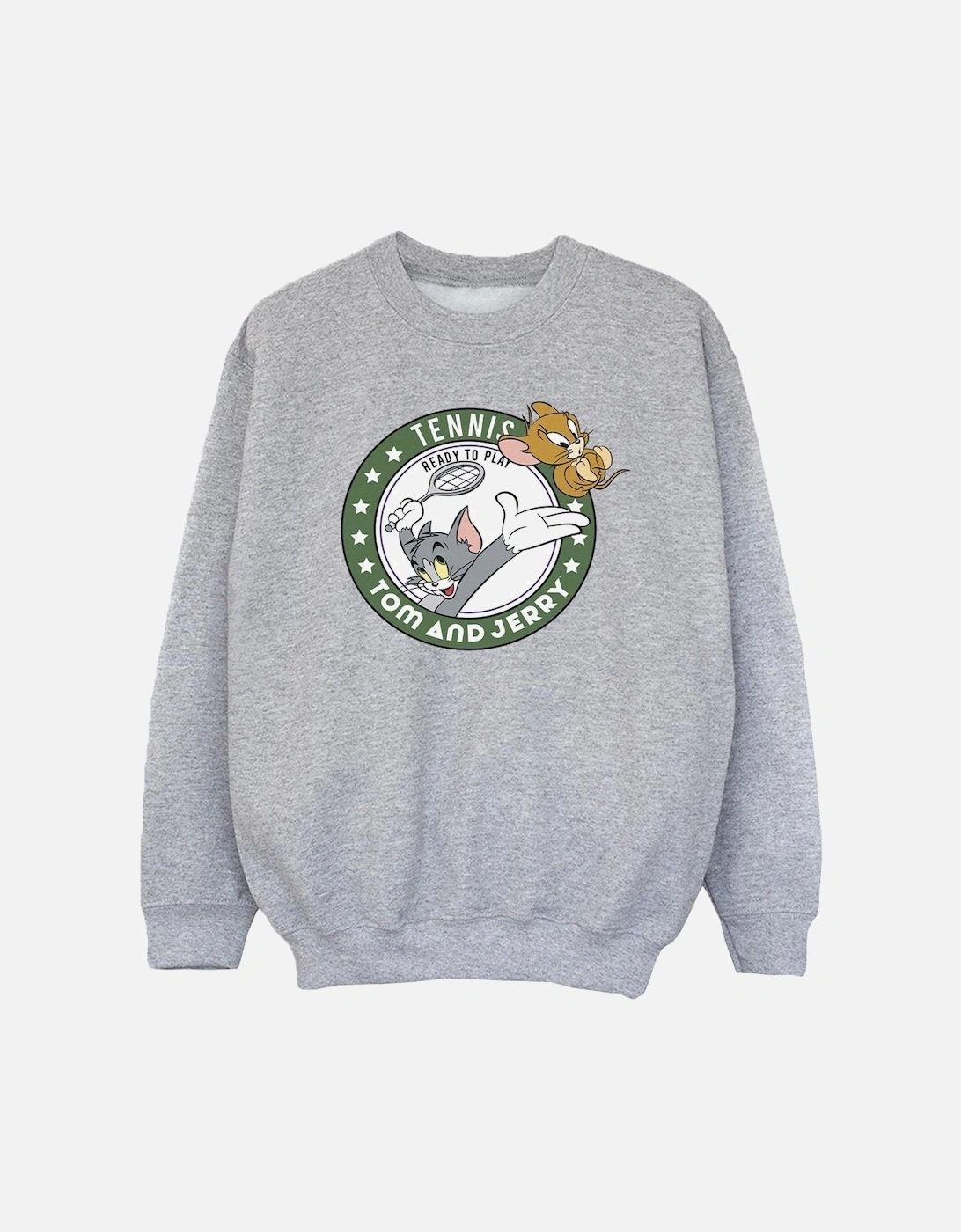 Tom And Jerry Girls Tennis Ready To Play Sweatshirt, 5 of 4