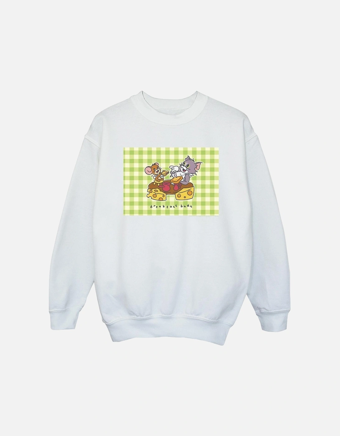 Tom And Jerry Girls Breakfast Buds Sweatshirt, 4 of 3
