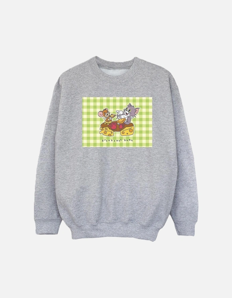 Tom And Jerry Girls Breakfast Buds Sweatshirt