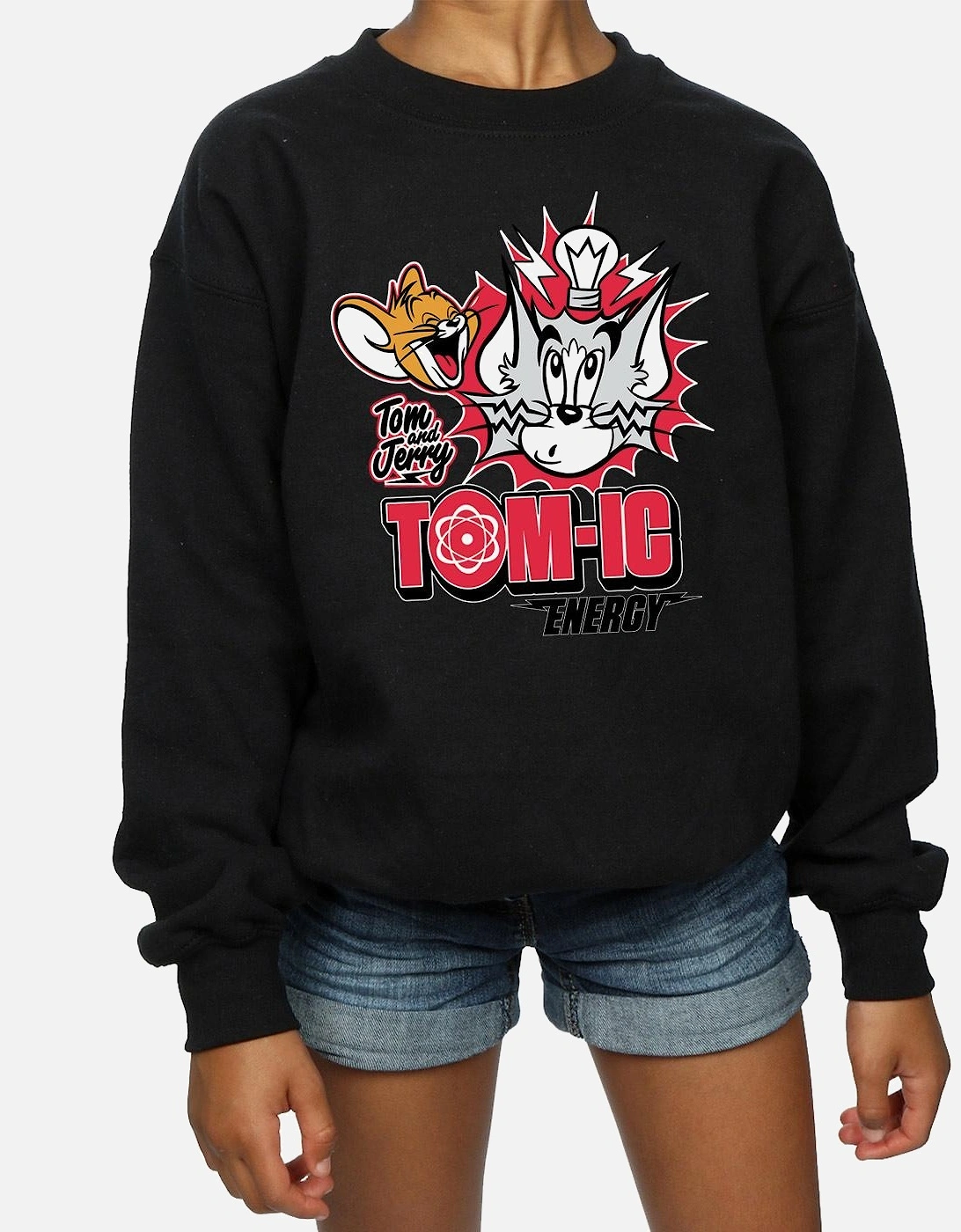Tom And Jerry Girls Tomic Energy Sweatshirt