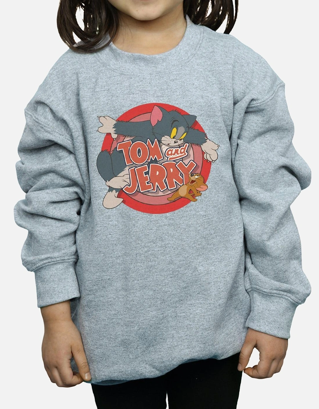 Tom And Jerry Girls Classic Catch Sweatshirt