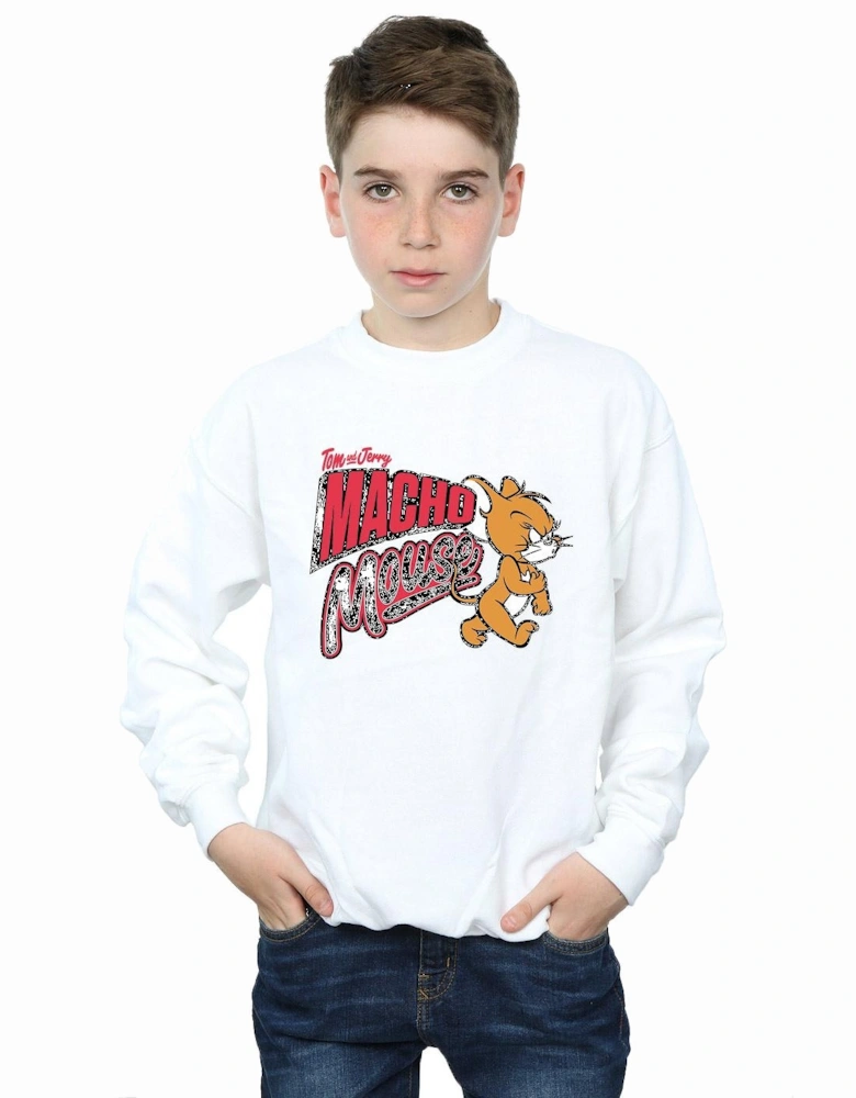 Tom And Jerry Boys Macho Mouse Sweatshirt