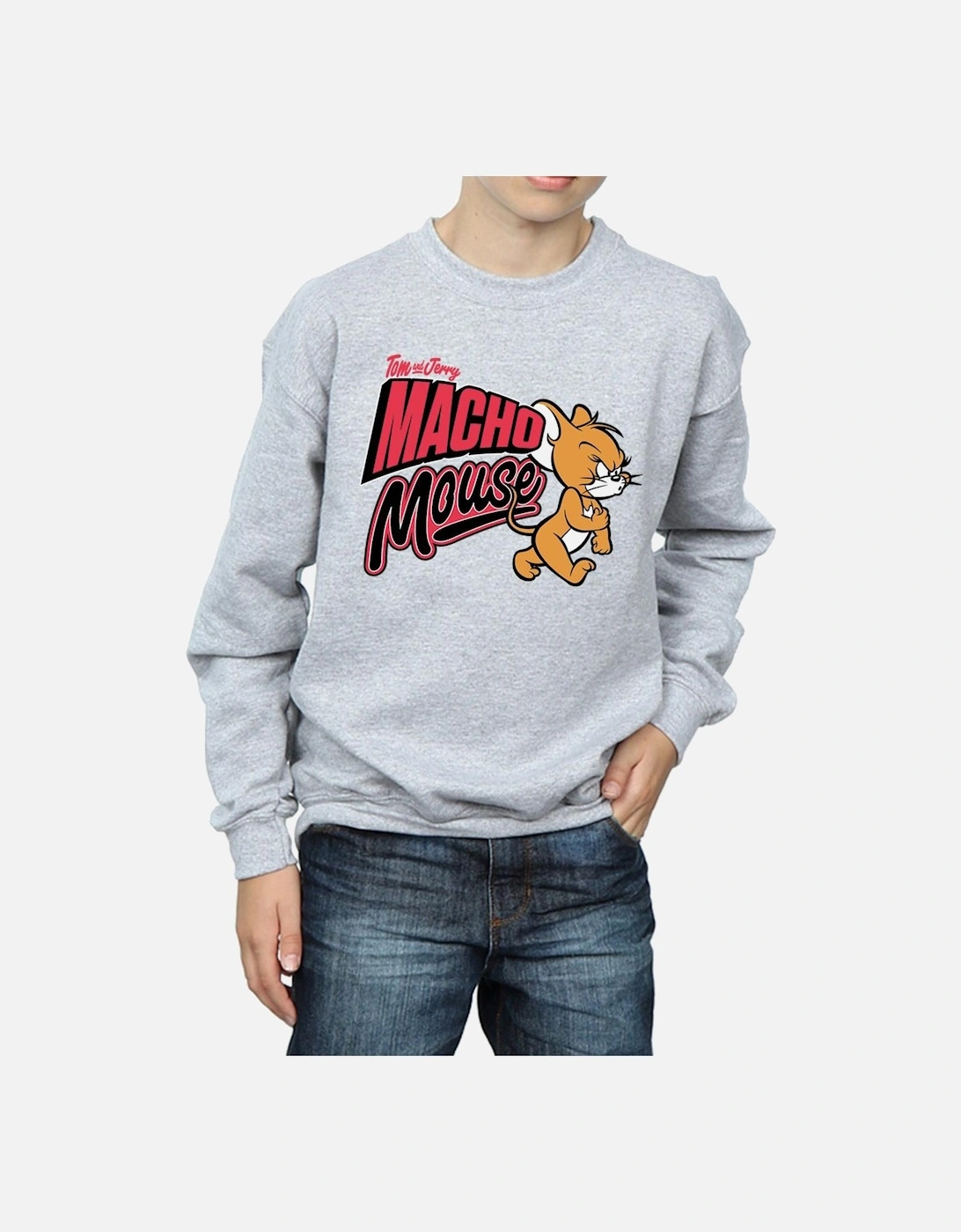 Tom And Jerry Boys Macho Mouse Sweatshirt